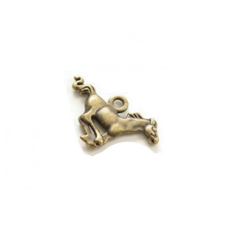 Zawieszka metalowa Charms ScrapBerry's Koń Brąz, 18mm